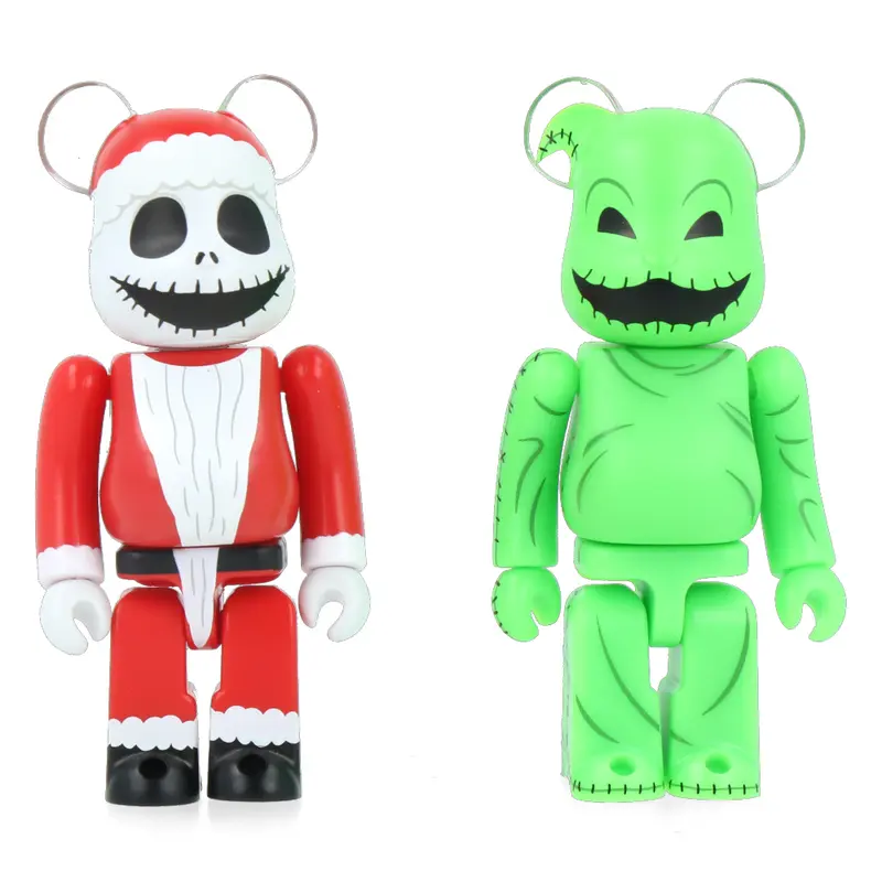 100% Bearbrick Santa Jack & Oogie Boogie (2pcs)