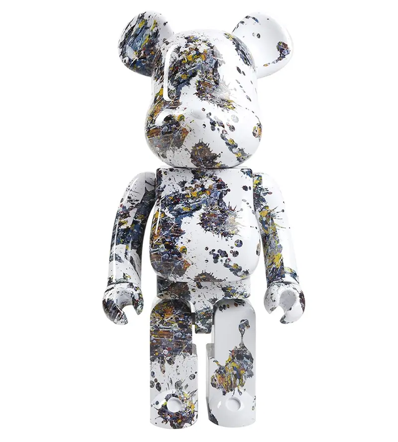 1000% Bearbrick Jackson Pollock Studio (SPLASH)