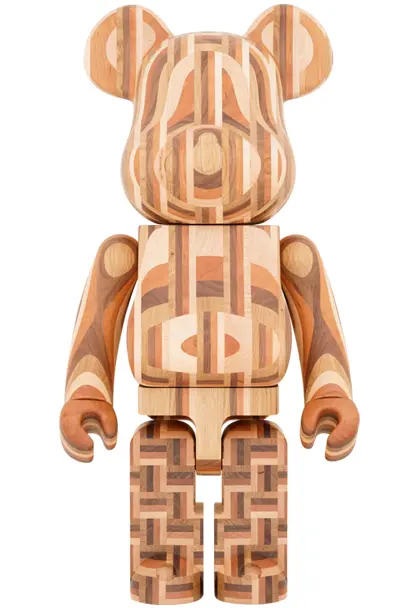 1000% Bearbrick Karimoku Yosegi 2nd