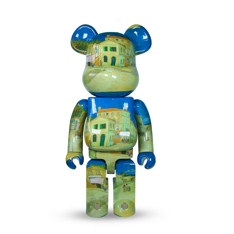 1000% Bearbrick Van Gogh - The Yellow House (The Street)