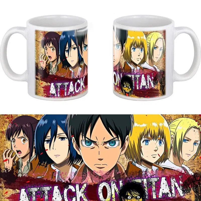 3D Attack on Titan Eren Team Ceramic Coffee Mug