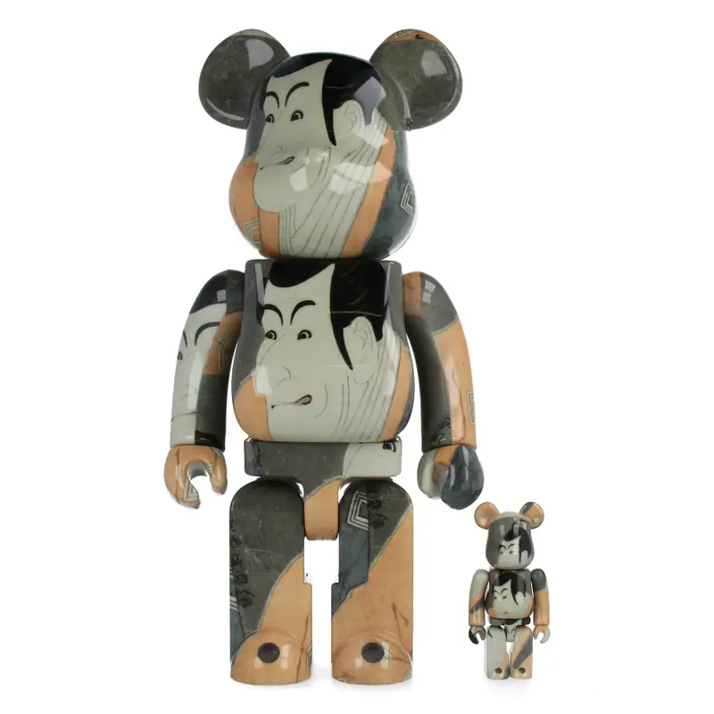 400% + 100% Bearbrick Boston Museum Toshusai Sharaku Ichikawa Ebizo Takemura Sadanoshin