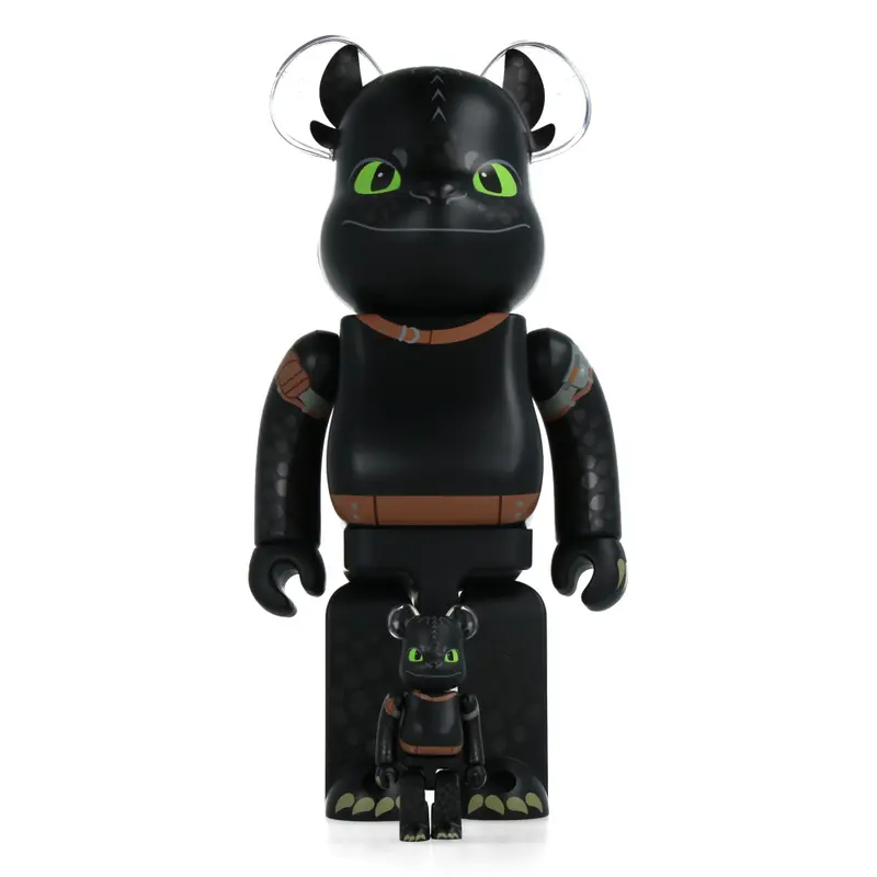 400% + 100% Bearbrick Krokmou (Dragons)