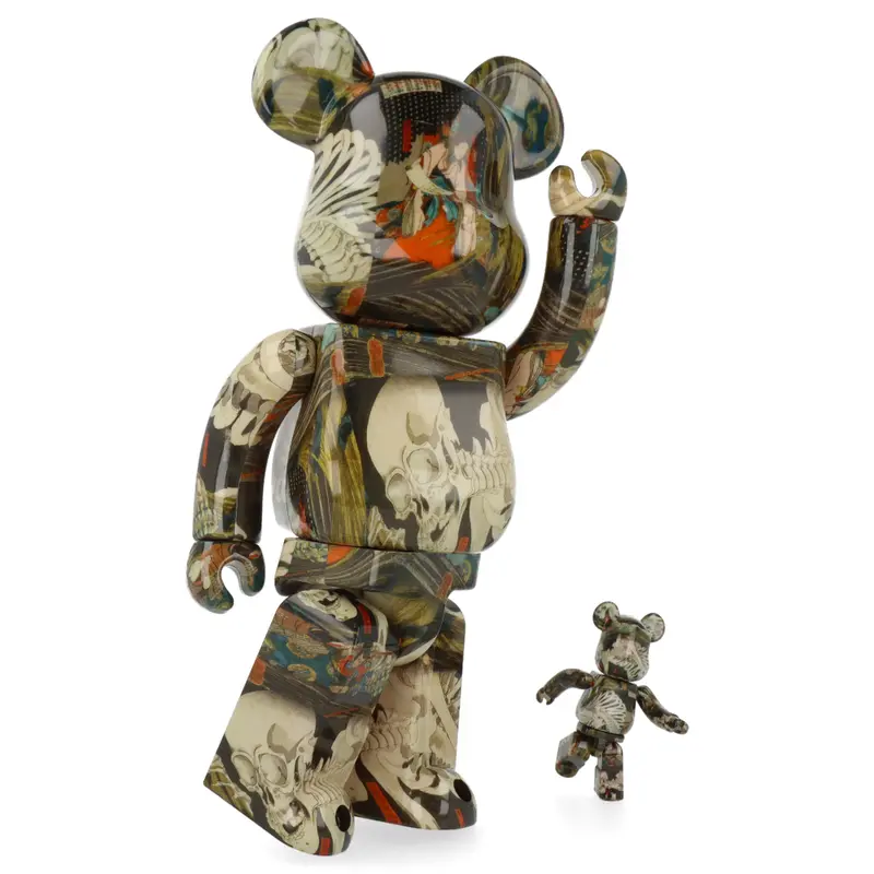 400% + 100% Bearbrick Utagawa Kuniyoshi - The Haunted Old Palace at Soma