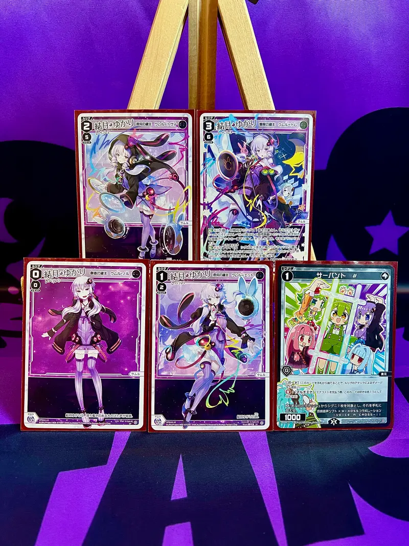 5 cartes Promo Wixoss - Voice Across - Yuzuki Yukari - Non Brillantes