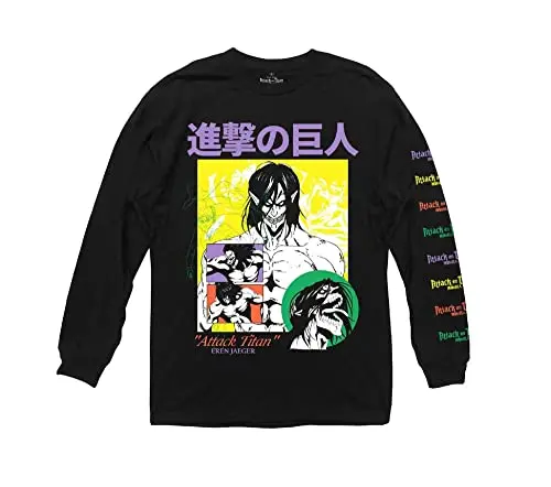 AOT Eren Jaeger Black Attack SweatShirt