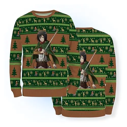 AOT Mikasa Epic Christmas Sweater