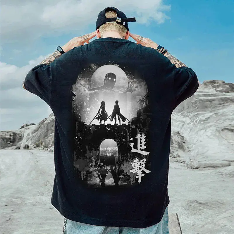 AOT New Style Black & White T-Shirt
