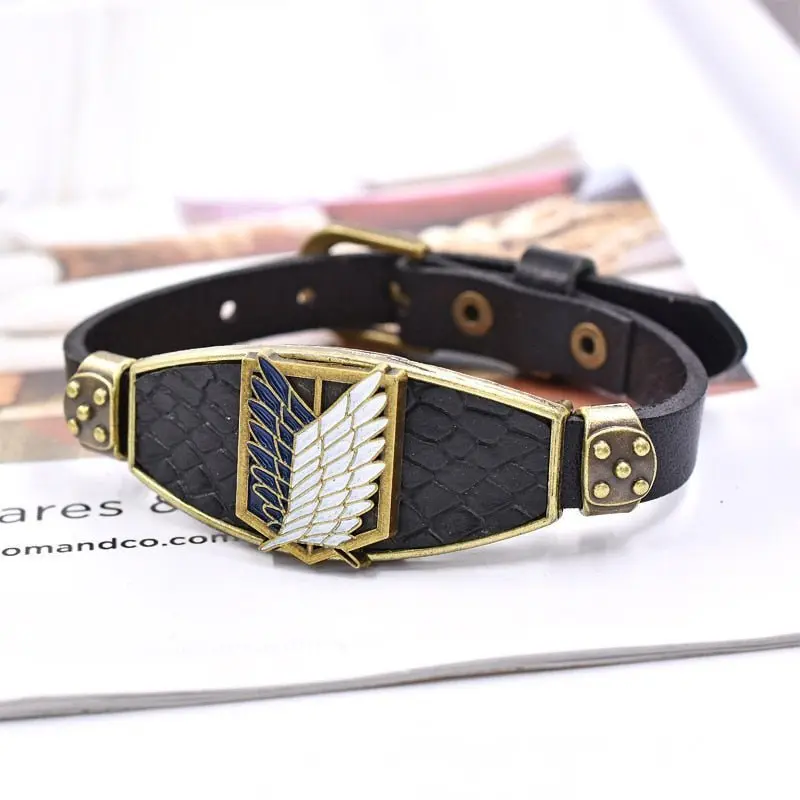 Attack on Titan Gold Style Bracelet