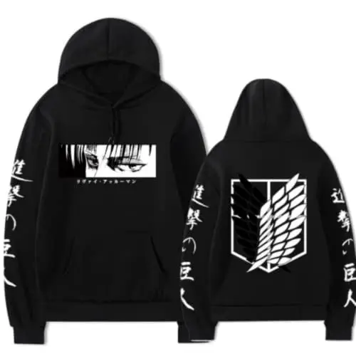 Attack on Titan Livai Sight Exploration Crew Hoodie
