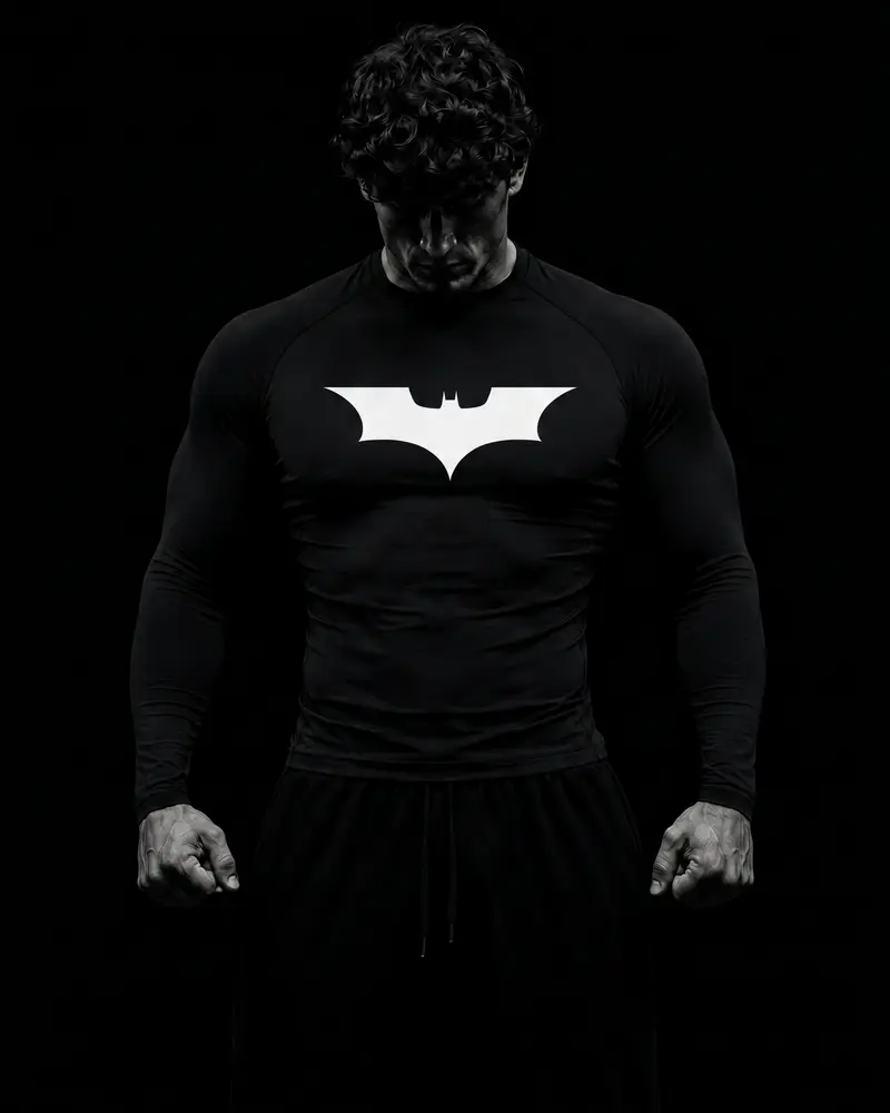 Batman manches longues compression Shirt