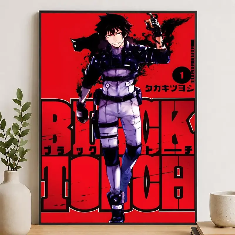 Black Torch Jiro Azuma Combat Suit Poster
