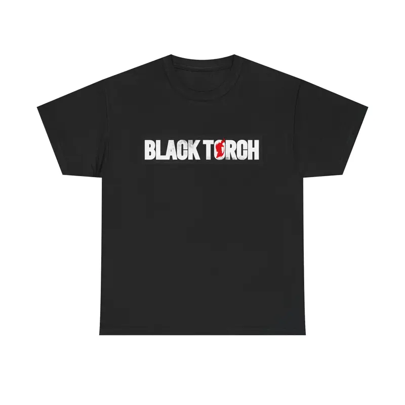Black Torch Logo Black T-Shirt