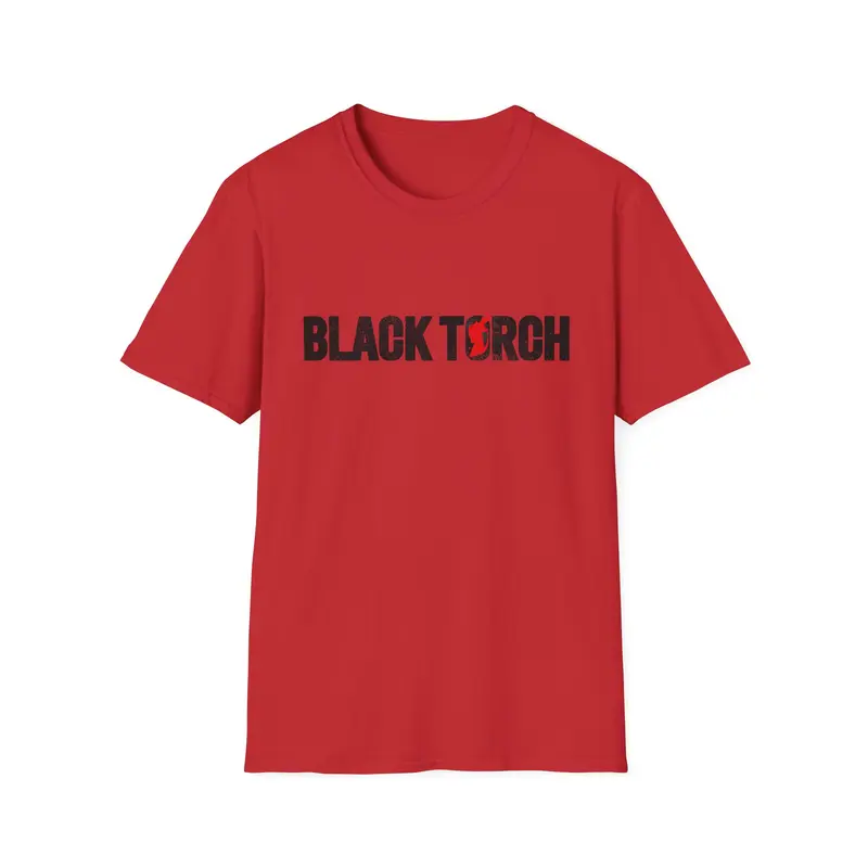Black Torch Logo Red T-Shirt