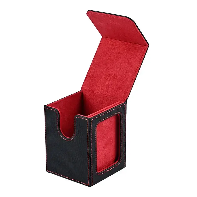 Boîte rangement cartes Pokémon rouge & noir (+120 cartes)