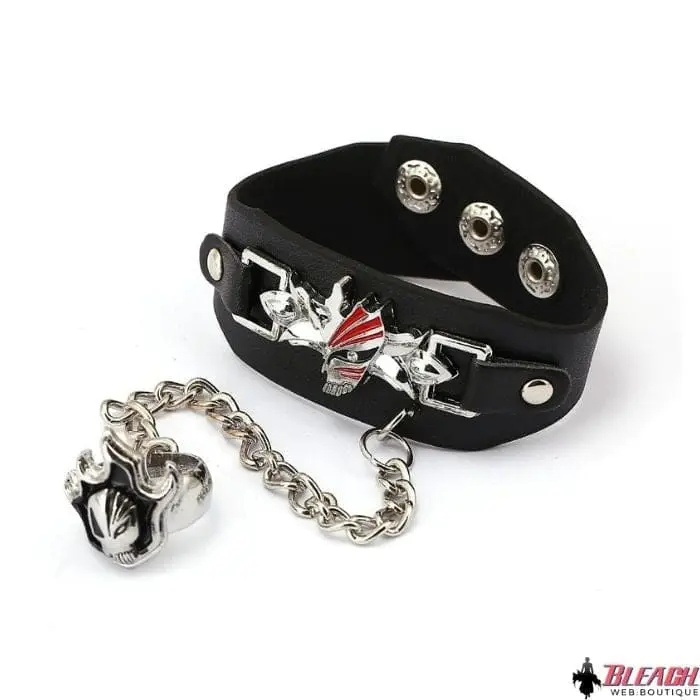 Bracelet à boucle en cuir Bleach Style Hollow