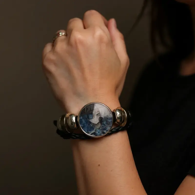 Bracelet Hunter x Hunter tressé multicouche
