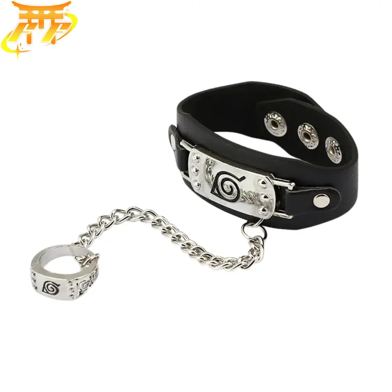 Bracelet + Ring Konoha "Hidden Village Symbol" - Naruto