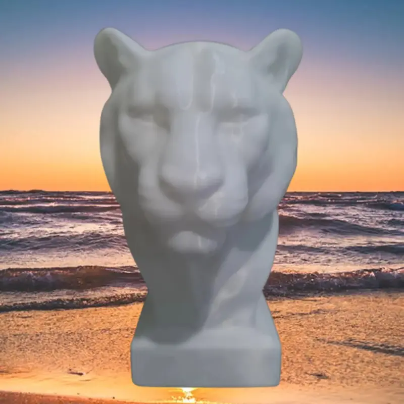 Buste de tigre 3D–Sculpture animale moderne et élégante