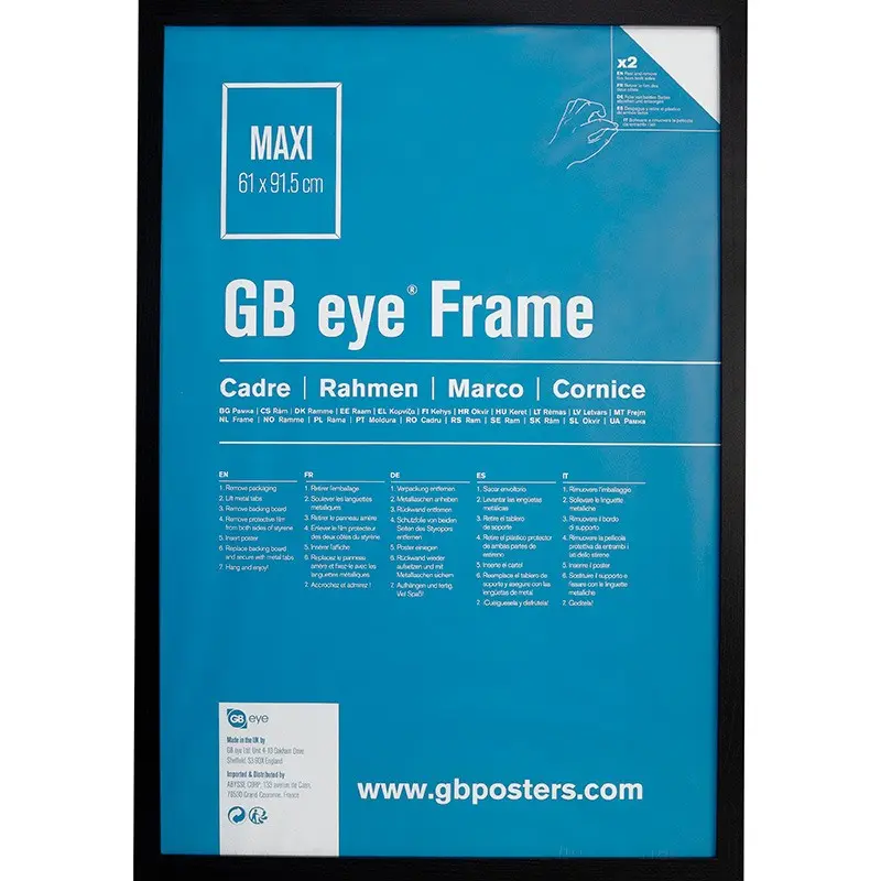 Cadre MDF Noir - Maxi - 61 x 91.5 cm