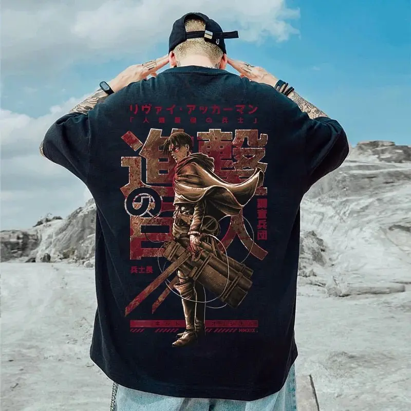 Captain Levi 3D Badass Pose T-Shirt