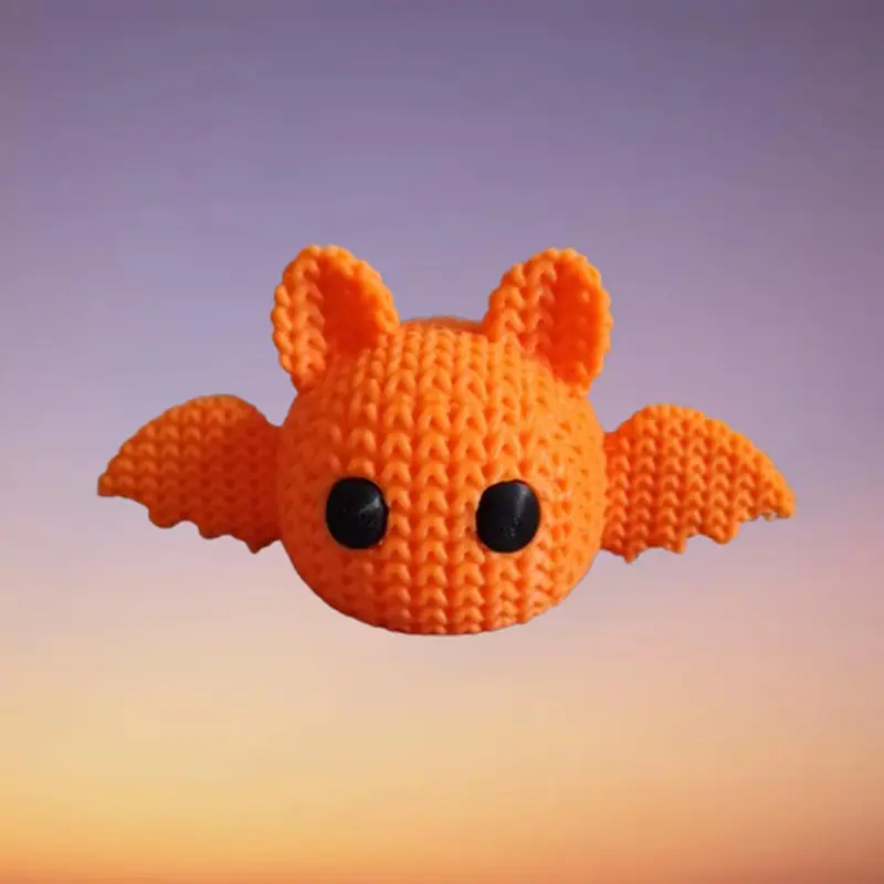 Chauve-souris 3D effet tricot – Déco Halloween & Automne cosy
