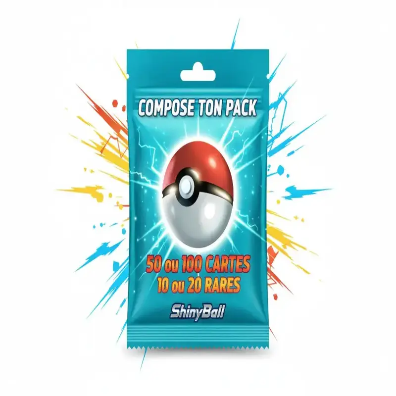 Compose ton Pack de Cartes Pokémon - 50 ou 100 Cartes