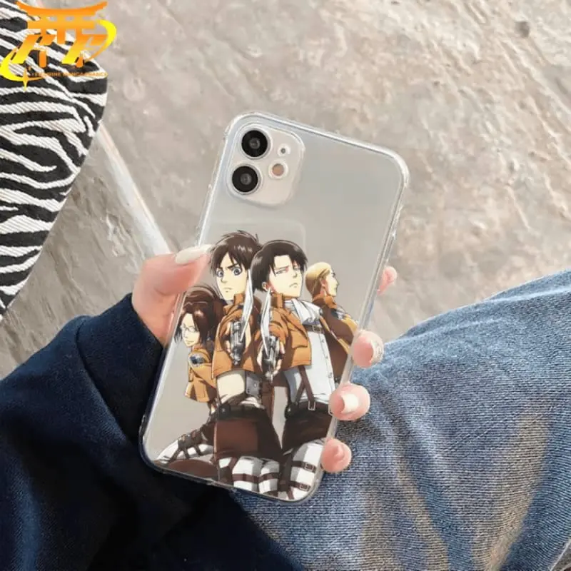 Coque iPhone Eren, Hansi, Erwin et Livaï - Attaque des Titans