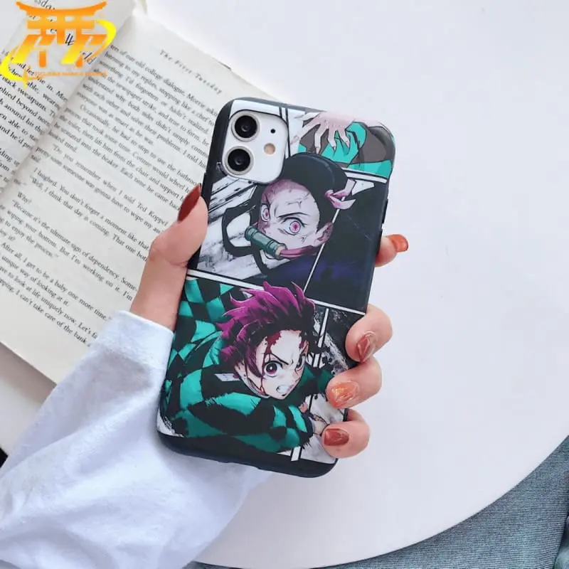 Coque Iphone Tanjiro & Nezuko - Demon Slayer