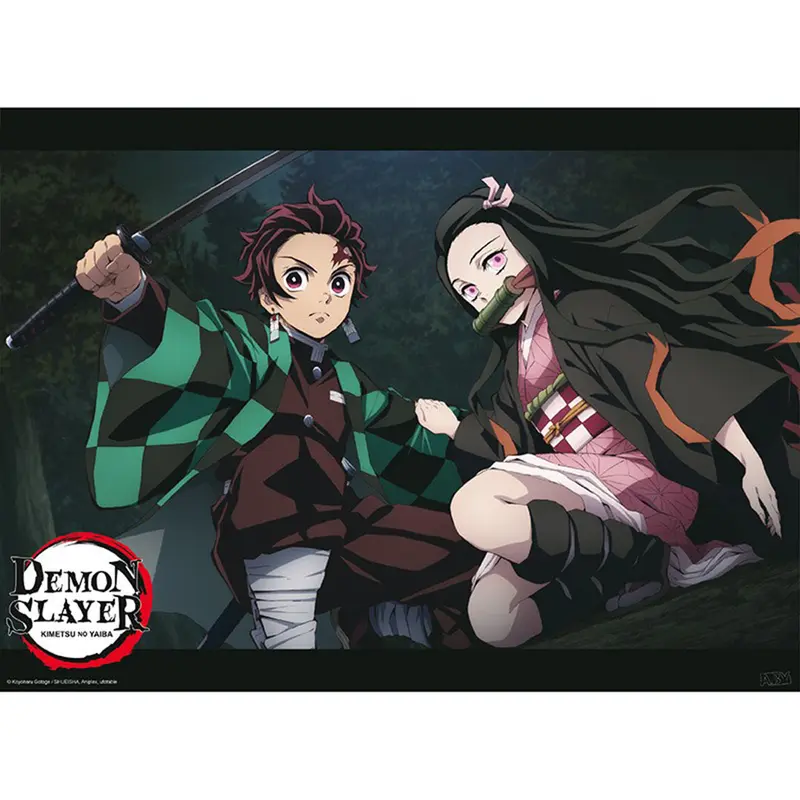 Demon Slayer - Poster - Tanjiro et Nezuko Position de Combat