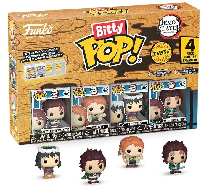 Demon Slayer - Tanjiro - Bitty Pop 4 Pack 2,5cm