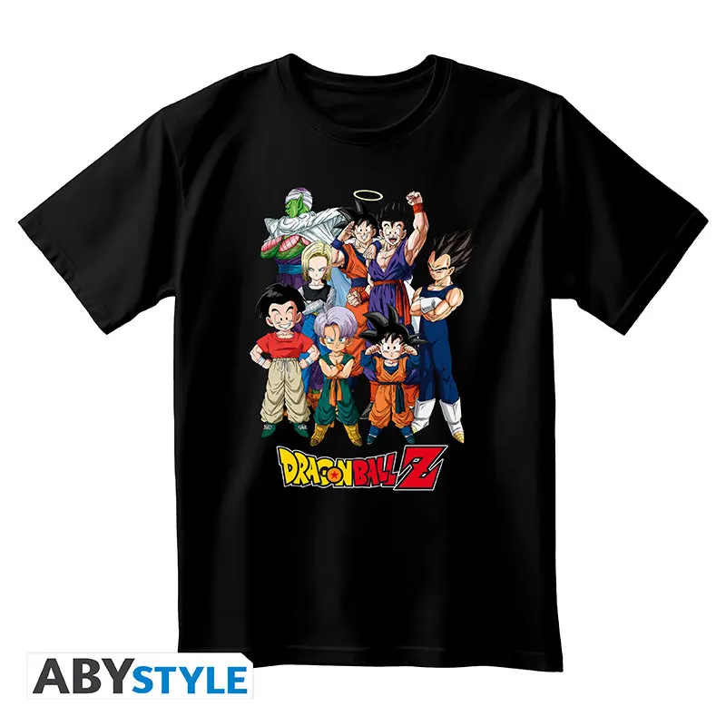 DRAGON BALL - T-Shirt DBZ Goku's Group Unisexe Noir