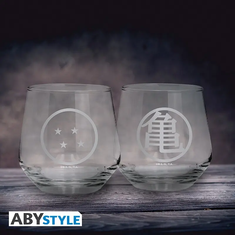 Dragon Ball Z - Set 2 Verres - Symbole Kame & Boule de Cristal