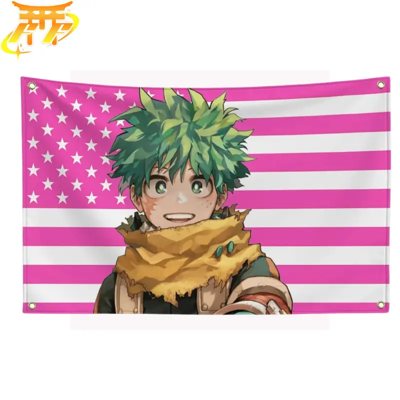 Drapeau Izuku Midoriya "Tenue De Survie" - My Hero Academia