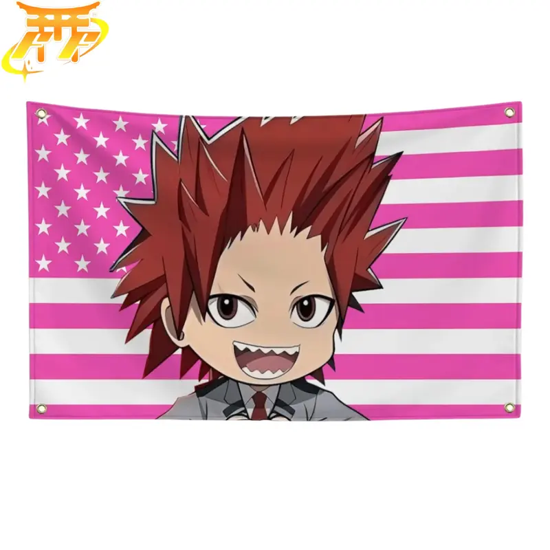 Eijiro Kirishima "Student Chibi Style" Flag - My Hero Academia
