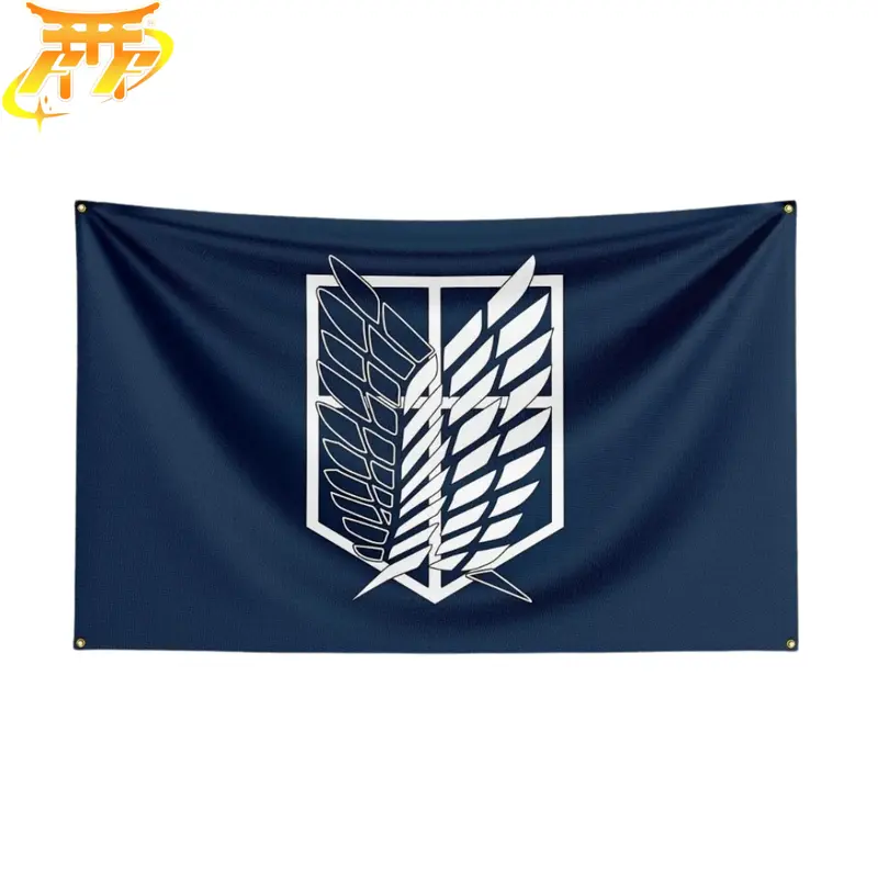 Exploration Battalion "Emblem of the Wings of Freedom" Flag - Attack on Titan