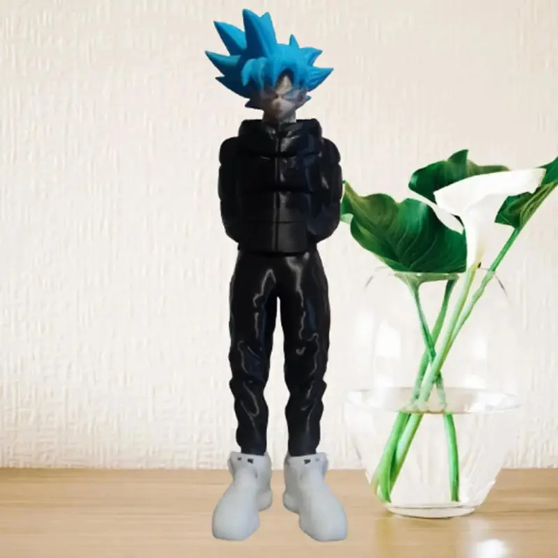 Figurine 3D streetwear style guerrier manga – Personnalisable 34 cm