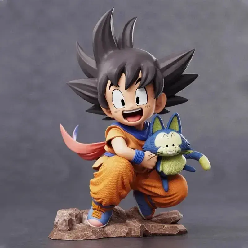 Figurine Dragon Ball Goku Enfant avec Plume - Statuette PVC Collection Sangoku Petit