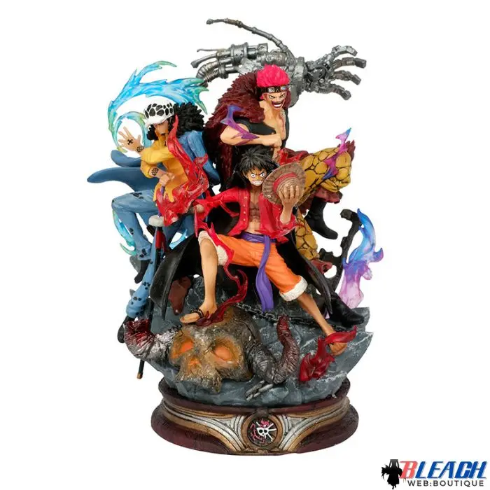 Figurine One Piece Luffy, Eustass Kid, Trafalgar Law
