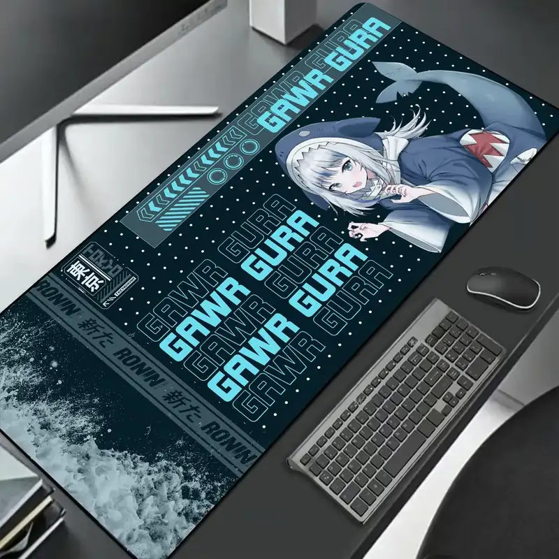 Gawr Gura Hololive XXL Gaming Mouse Pad – 90×40cm