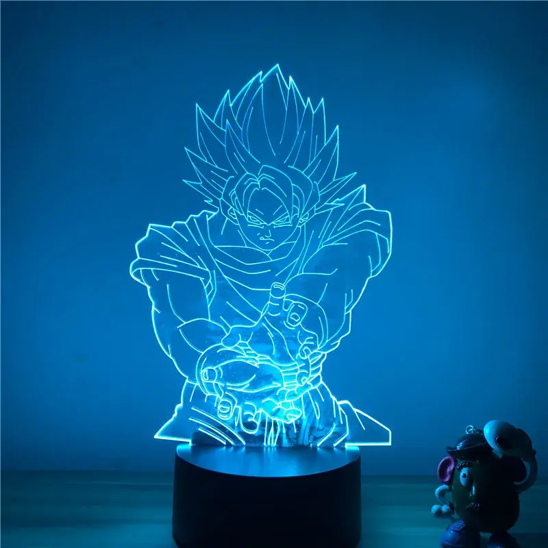 Goku SSJ 2 Kamehameha Lampe