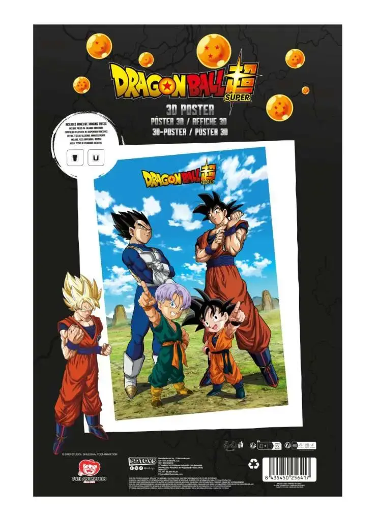 Goku & Vegeta Family - Poster 3D
