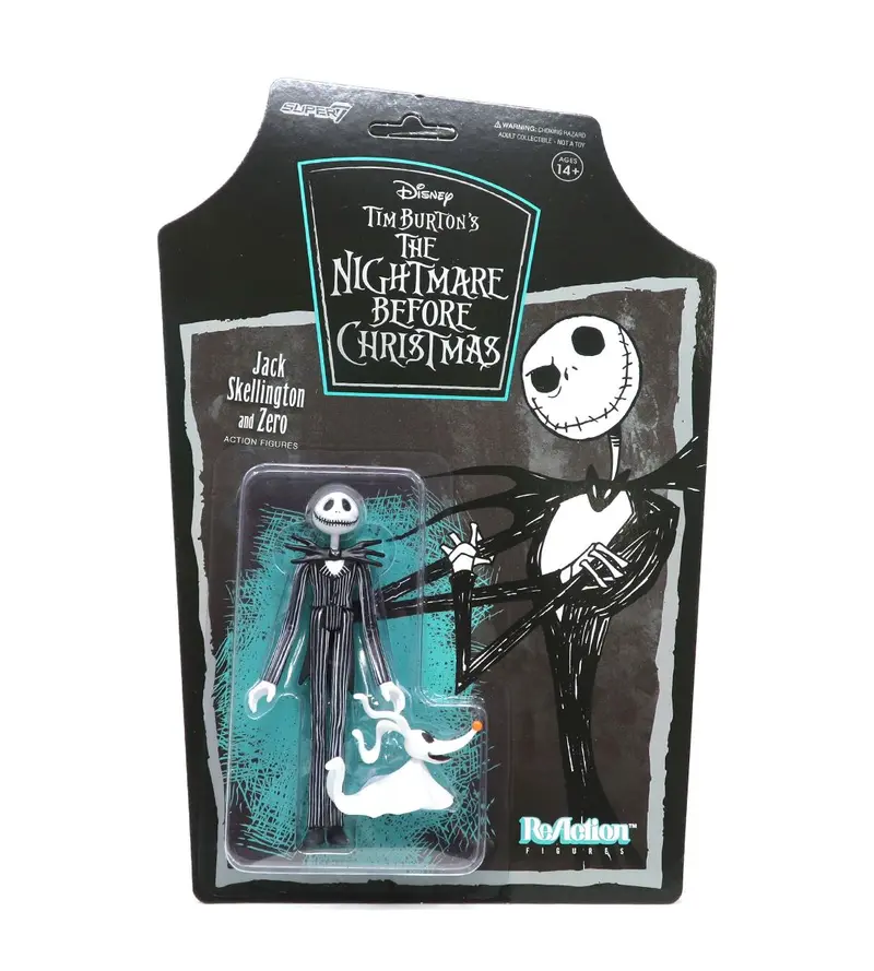 Jack Skellington & Zero - Tim Burton's The Nightmare Before Christmas - ReAction figure