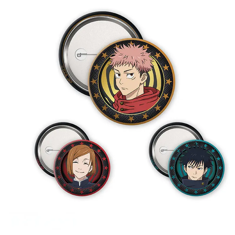 Jujutsu Kaisen - Badges - Yuji, Megumi & Nobara