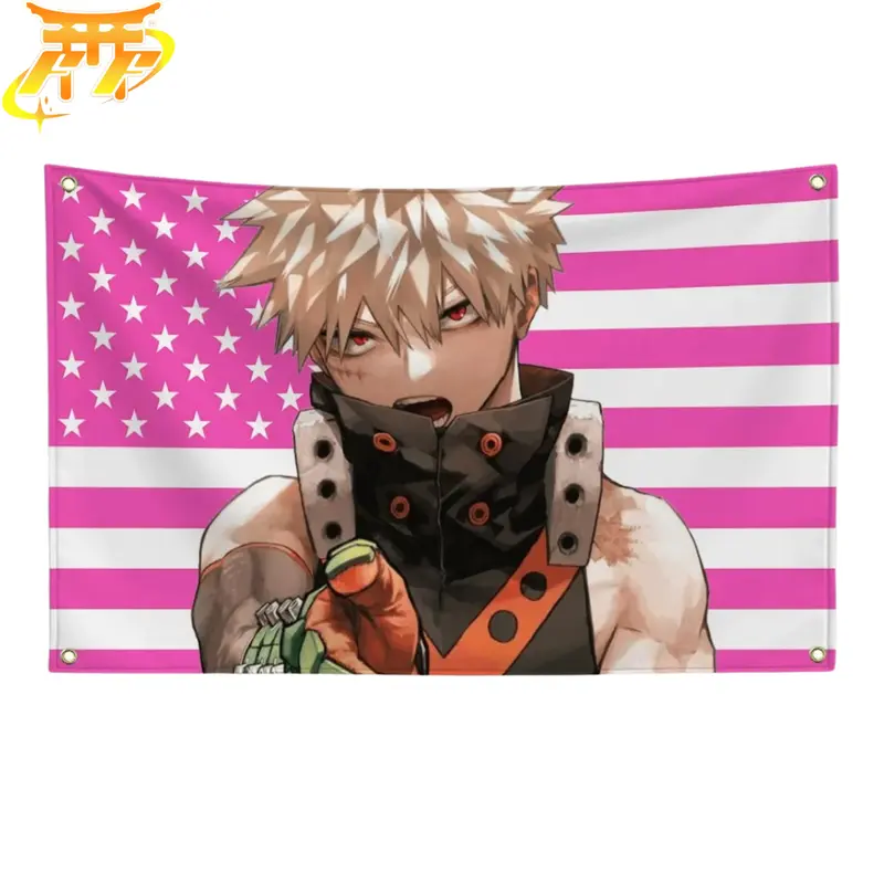 Katsuki Bakugo "Heroic Explosion" Flag – My Hero Academia
