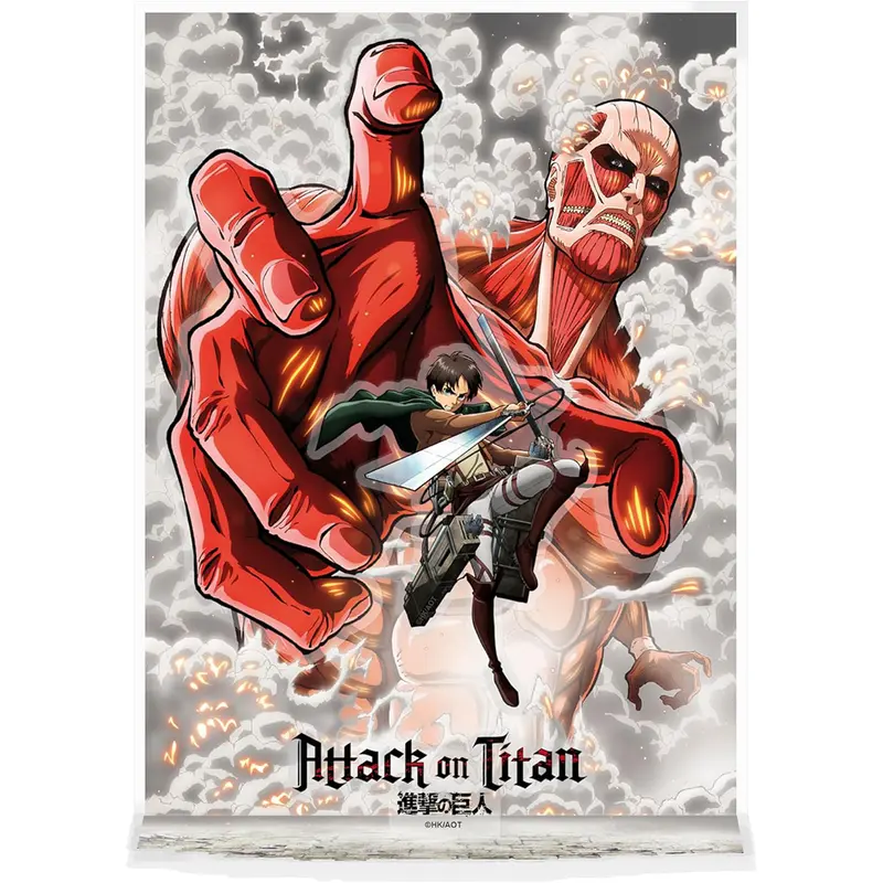 L'Attaque Des Titans - Stand Acrylique Diorama - Eren vs Titan Colossal