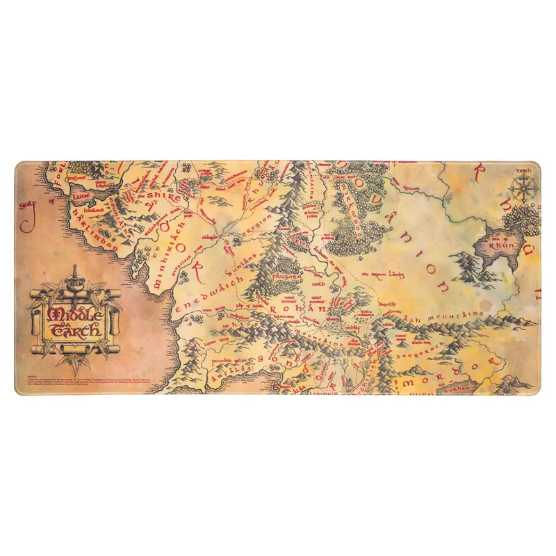 LE SEIGNEUR DES ANNEAUX - Terre du Milieu - Tapis de Bureau XL