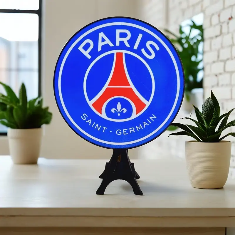 Logo LED football lumineux personnalisable – Enseigne déco RGB avec télécommande