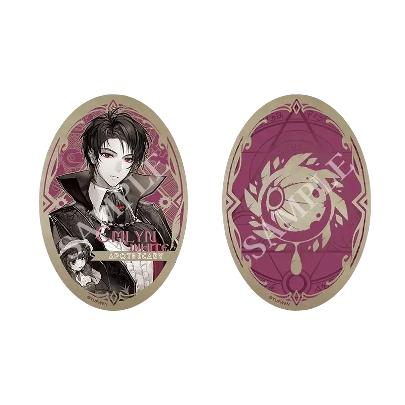Lord of Mysteries Emlyn White Apothecary Tinplate Badge Brooch