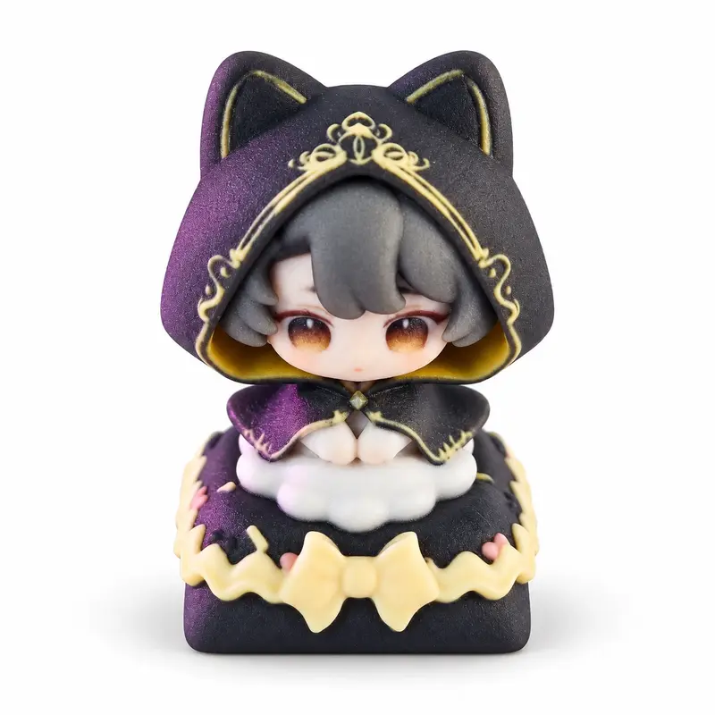 Lord of Mysteries Klein Moretti The Fool Hooded Resin Backlit Keycap
